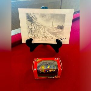 NASCAR Kyle Busch Autographed Diecast and Thomas Kinkade Autographed Card